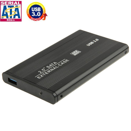 High Speed 2.5 inch HDD SATA External Case, Support USB 3.0(Black)-garmade.com