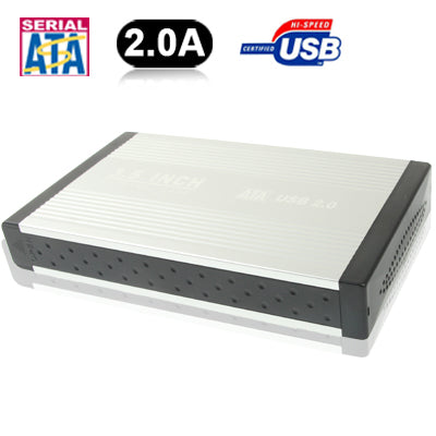 High Speed 3.5 inch HDD SATA & IDE External Case,Support USB 2.0(Silver)-garmade.com