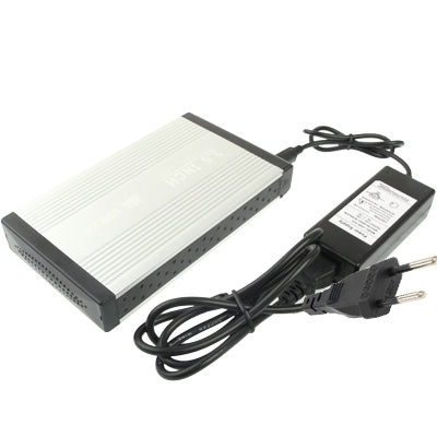High Speed 3.5 inch HDD SATA & IDE External Case,Support USB 2.0(Silver)-garmade.com
