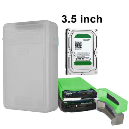 3.5 inch Hard Drive Disk HDD SATA IDE Plastic Storage Box Enclosure Case(Grey)-garmade.com