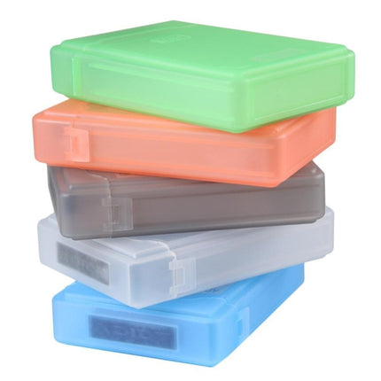 3.5 inch Hard Drive Disk HDD SATA IDE Plastic Storage Box Enclosure Case(Orange)-garmade.com