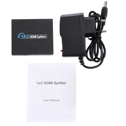 HDV-9812 Mini HD 1080P 1x2 HDMI V1.4 Splitter for HDTV / STB/ DVD / Projector / DVR-garmade.com