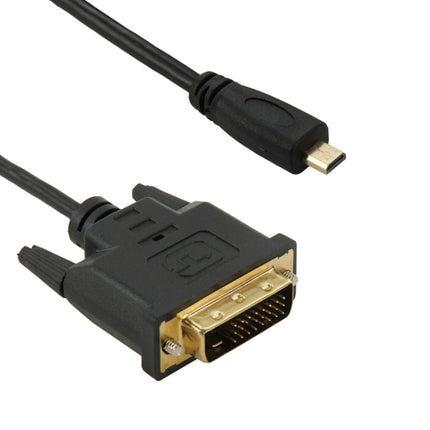 1.8m Micro HDMI (Type-D) Male to DVI 24+1 Pin Male Adapater Cable-garmade.com