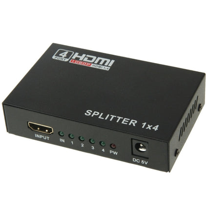 Mini HD 1080P 1x4 HDMI V1.4 Splitter for HDTV / STB/ DVD / Projector / DVR-garmade.com
