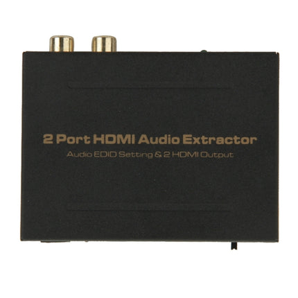 HDSP0002M1 Full HD 1080P 2 Ports HDMI Audio Extractor, EDID 5.1ch / 2ch Setting-garmade.com