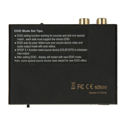 HDSP0002M1 Full HD 1080P 2 Ports HDMI Audio Extractor, EDID 5.1ch / 2ch Setting-garmade.com