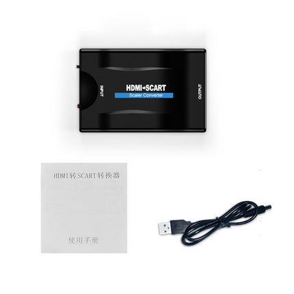 MINI MHL/HDMI TO SCART Video Converter Scaler(Black)-garmade.com