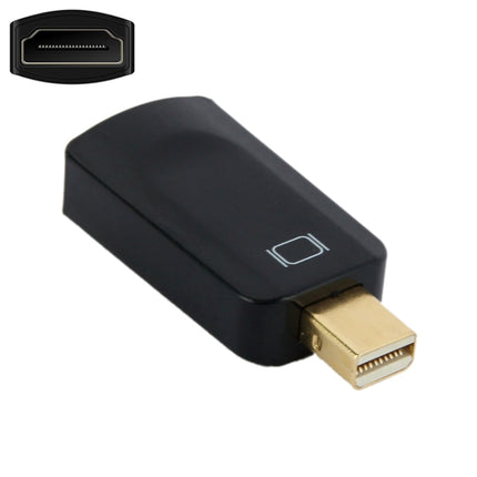 Mini DisplayPort Male to HDMI Female Adapter, Size: 4cm x 1.8cm x 0.7cm(Black)-garmade.com