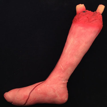 55cm Halloween Horror Props April Fool Day Party Prop Body Parts Decoration Long Bloody Foot-garmade.com