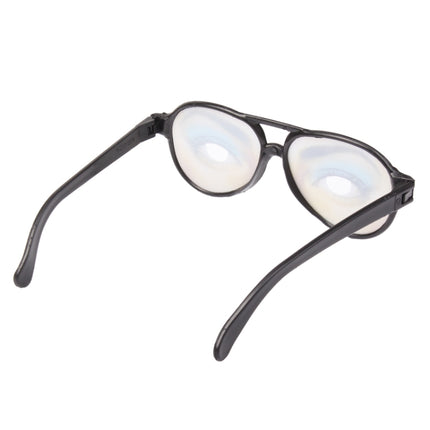 Plastic Funny Joke Glasses with Black Frame(Black)-garmade.com