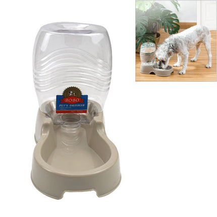 Utility Automatic Drinking Water Dispenser Detachable Bottle with Dish Feeder for Cats and Dogs， Random Color Delivery-garmade.com