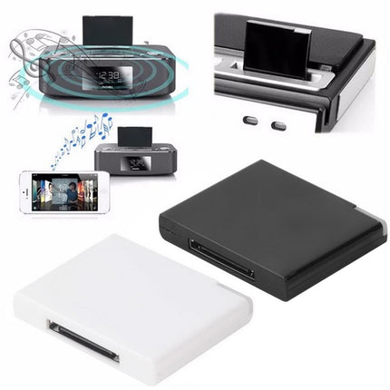 Wireless Bluetooth Music Receiver For iPhone 4 & 4S / (iPad 3) / iPad 2 / iPod / Any Bluetooth Device(Black)-garmade.com