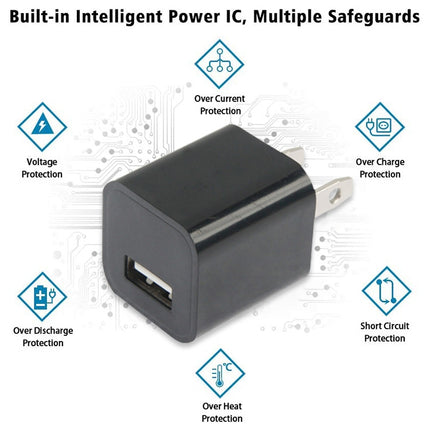 US Plug USB Charger(Blue)-garmade.com