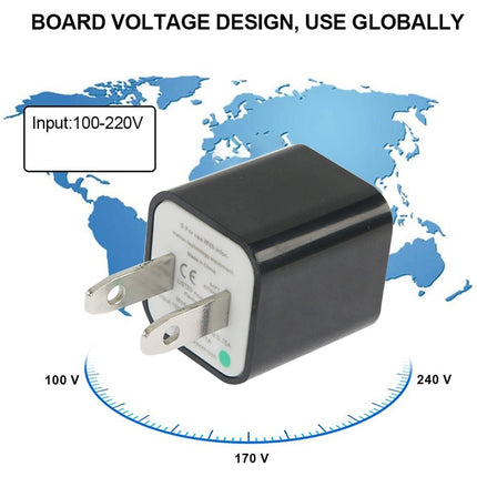 US Plug USB Charger(Dark Blue)-garmade.com