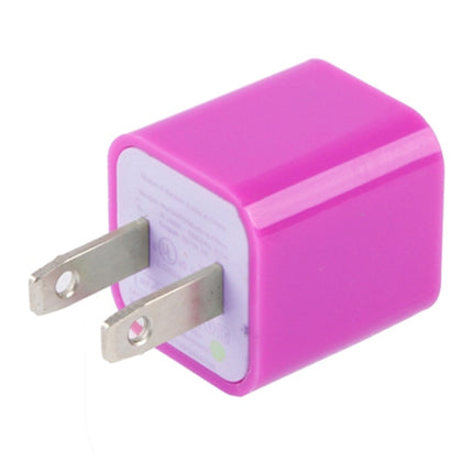 US Plug USB Charger(Magenta)-garmade.com
