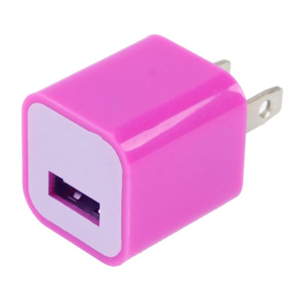 US Plug USB Charger(Magenta)-garmade.com