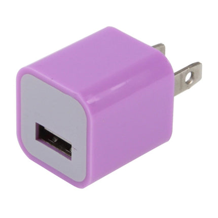 US Plug USB Charger(Purple)-garmade.com