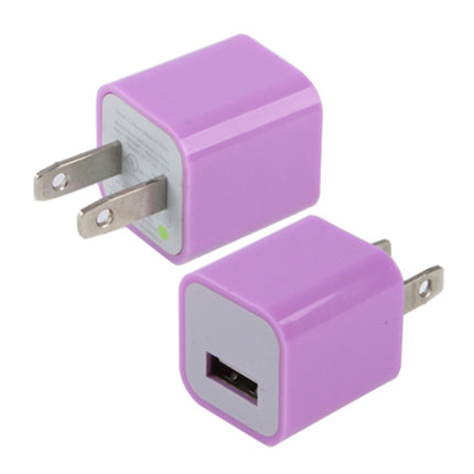 US Plug USB Charger(Purple)-garmade.com