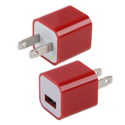 US Plug USB Charger(Red)-garmade.com