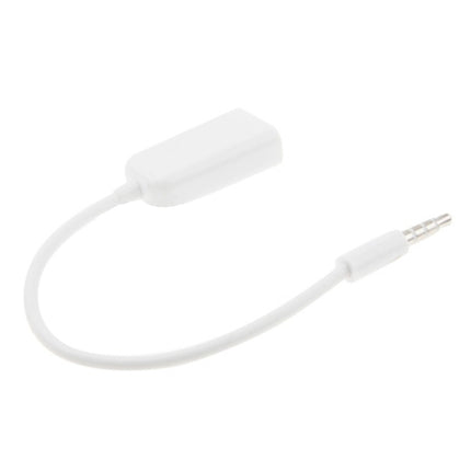 Stereo Audio Aux Cable 3.5mm Male to 2 Female Splitter Adapter, Compatible with Phones, Tablets, Headphones, MP3 Player, Car/Home Stereo & More(White)-garmade.com