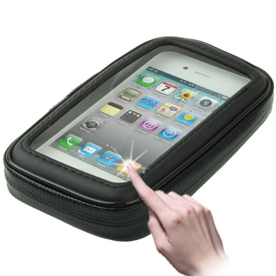 Bike Mount & Waterproof / Sand-proof / Snow-proof / Dirt-proof Tough Touch Case for iPhone 4 & 4S-garmade.com