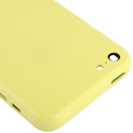 Full Housing Chassis / Back Cover with Mounting Plate & Mute Button + Power Button + Volume Button + Nano SIM Card Tray for iPhone 5C(Yellow)-garmade.com