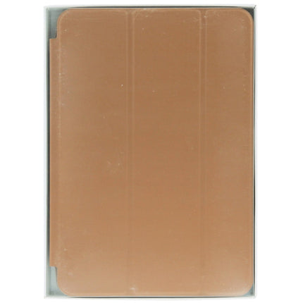 3-folding Naturally Treated Leather Smart Case with Sleep / Wake-up Function & Holder for iPad Air(Brown)-garmade.com