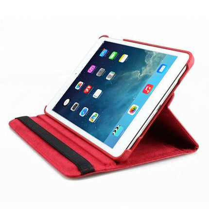 For iPad 9.7 (2018) & iPad 9.7 (2017) & Air 2 & Air 360 Degree Rotation Litchi Texture Leather Case with 2 Gears Holder(Red)-garmade.com