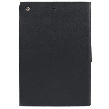 GOOSPERY FANCY DIARY for iPad Air Cross Texture Leather Case with Card Slot & Holder & Wallet(Black)-garmade.com