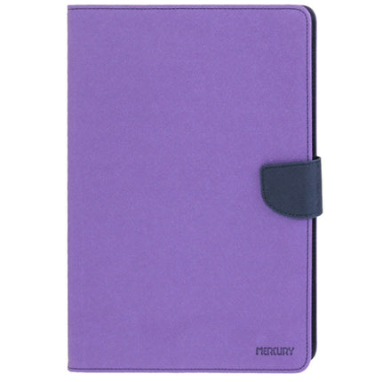 GOOSPERY FANCY DIARY for iPad Air Cross Texture Leather Case with Card Slot & Holder & Wallet(Purple)-garmade.com