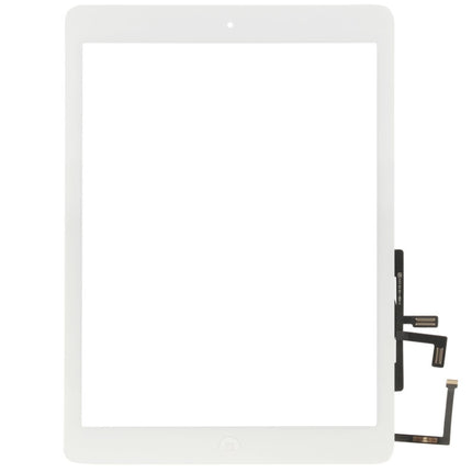 Controller Button + Home Key Button PCB Membrane Flex Cable + Touch Panel Installation Adhesive, Touch Panel for iPad Air / iPad 5(White)-garmade.com