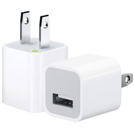 5V / 1A (US Plug) USB Charger Adapter For iPhone, Galaxy, Huawei, Xiaomi, LG, HTC and Other Smart Phones, Rechargeable Devices(White)-garmade.com