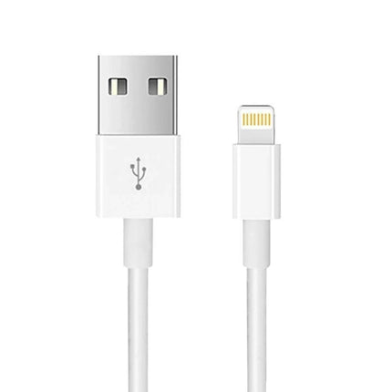 USB to 8 Pin Sync Data Charging Cable, Cable Length: 3m(White)-garmade.com