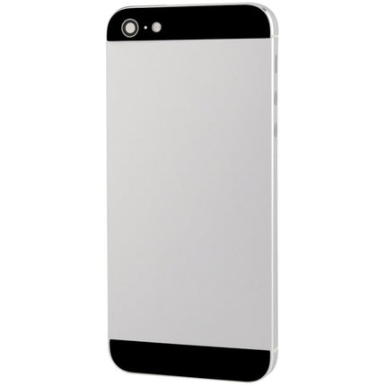 Full Housing Alloy Back Cover for iPhone 5(Silver)-garmade.com