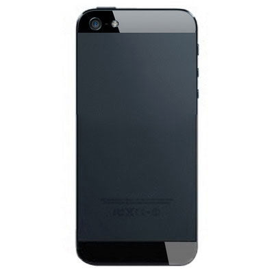 Back Cover Top & Bottom Glass Lens for iPhone 5(Black)-garmade.com