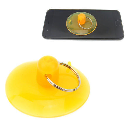 P8835 Metal + Plastic Professional Screen Suction Cup Tool Sucker(Yellow)-garmade.com