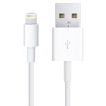 USB to 8 Pin Multiple Strands TPE Sync Data / Charging Cable, Cable Length: 1m(White)-garmade.com