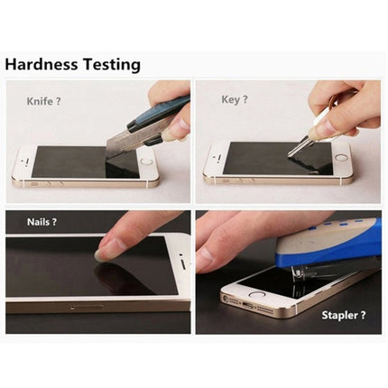 0.4mm 9H Surface Hardness 180 Degree Privacy Anti Glare Screen Protector for iPhone 5 & 5S-garmade.com