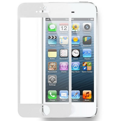 Tempered Glass Protective Film for iPhone 5 & 5S & 5C(White)-garmade.com