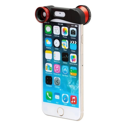 Detachable Wide and Macro Lens + 180 Degree Fish Eye Wide Angle Lens, for iPhone 5-garmade.com