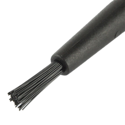 Electronic Component Round Handle Antistatic Cleaning Brush, Length: 14cm(Black)-garmade.com
