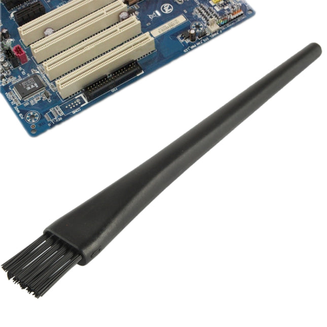 Electronic Component 11 Beam Round Handle Antistatic Cleaning Brush, Length: 14.8cm(Black)-garmade.com
