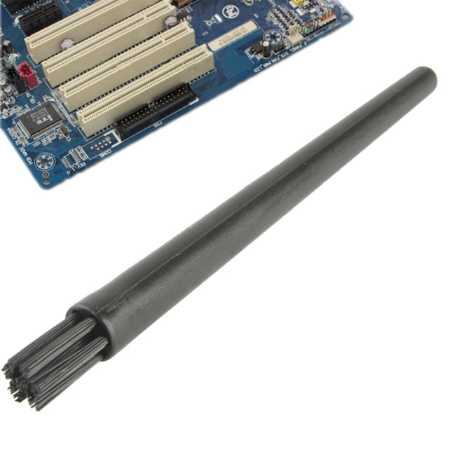 Electronic Component 7 Beam Round Handle Antistatic Cleaning Brush, Length: 12.2cm(Black)-garmade.com