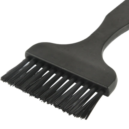 Electronic Component 12 Beam Flat Handle Antistatic Cleaning Brush, Length: 17cm(Black)-garmade.com