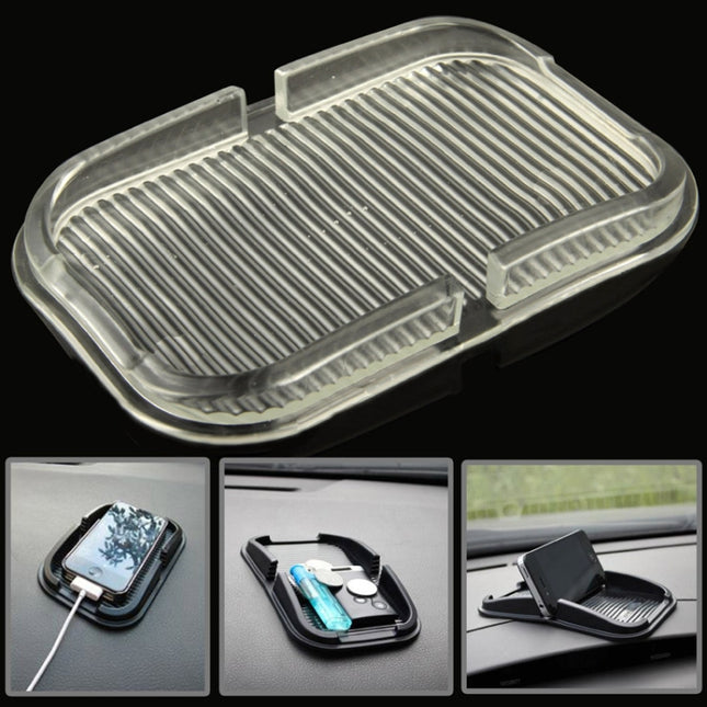 Car Dashboard Anti-skid Magic Sticky Silicone Gel Pad / Holder, For iPhone, Galaxy, Sony, Lenovo, HTC, Huawei, and other Smartphones(Transparent)-garmade.com