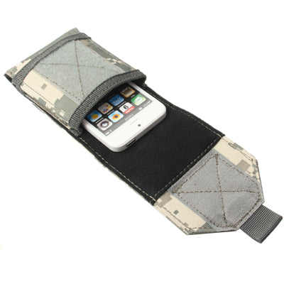 Camouflage Army Combat Travel Utility Hook and Loop Fastener Belt Pouch Bum Bag Mobile Phone Money(Green)-garmade.com