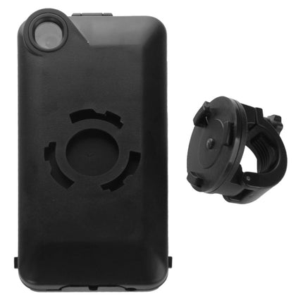 360 Degree Rotation 3 Layer (Plastic + Touch Panel Screen + Silicone Tray) Combination Bicycle Holder for iPhone 5 & 5S-garmade.com