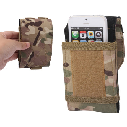 Army Combat Travel Utility Hook and Loop Fastener Belt Pouch Bum Bag Mobile Phone Money (Camouflage)(Coffee)-garmade.com