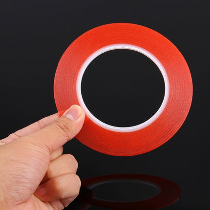 3mm width 3M Double Sided Adhesive Sticker Tape for iPhone / Samsung / HTC Mobile Phone Touch Panel Repair, Length: 25m (Red)-garmade.com
