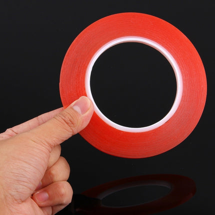 5mm width 3M Double Sided Adhesive Sticker Tape for iPhone / Samsung / HTC Mobile Phone Touch Panel Repair, Length: 25m(Red)-garmade.com